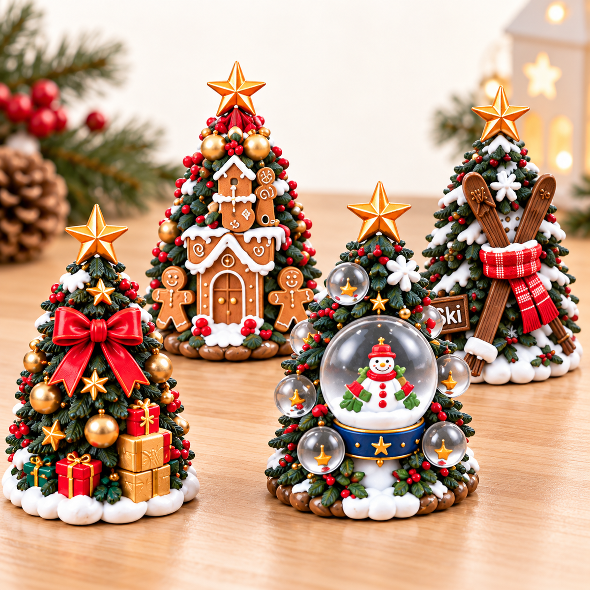 🎄 24 Days of Christmas Trees Advent Calendar – 24 Unique Mini Tree Collectibles