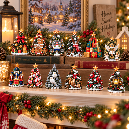 🎄 24 Days of Christmas Trees Advent Calendar – 24 Unique Mini Tree Collectibles