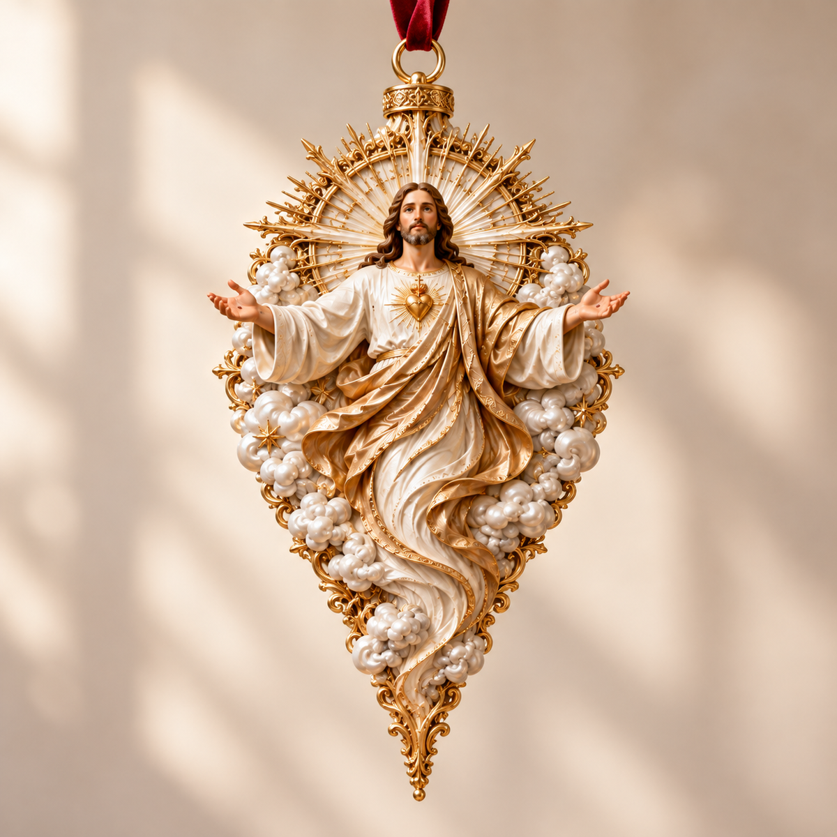 🎄✝️ Jesus Christmas Ornament Collection  – 9 Sacred Faith Keepsakes