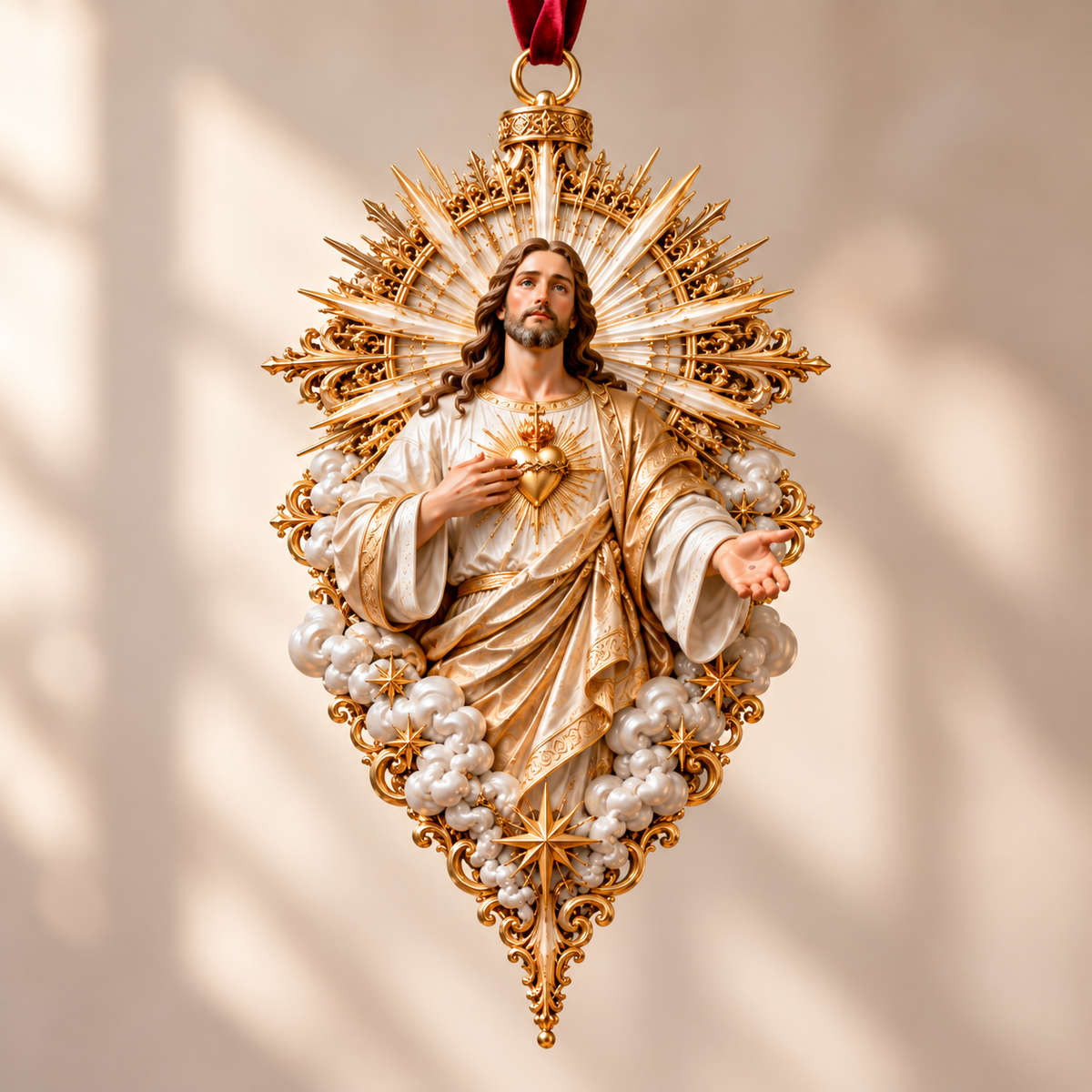 🎄✝️ Jesus Christmas Ornament Collection  – 9 Sacred Faith Keepsakes