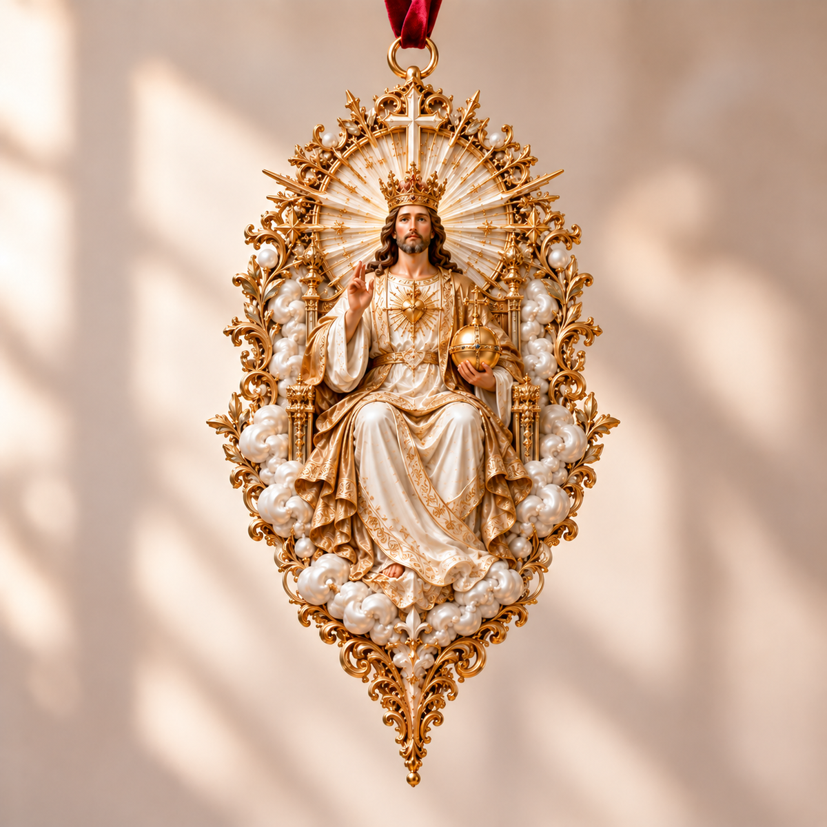 🎄✝️ Jesus Christmas Ornament Collection  – 9 Sacred Faith Keepsakes