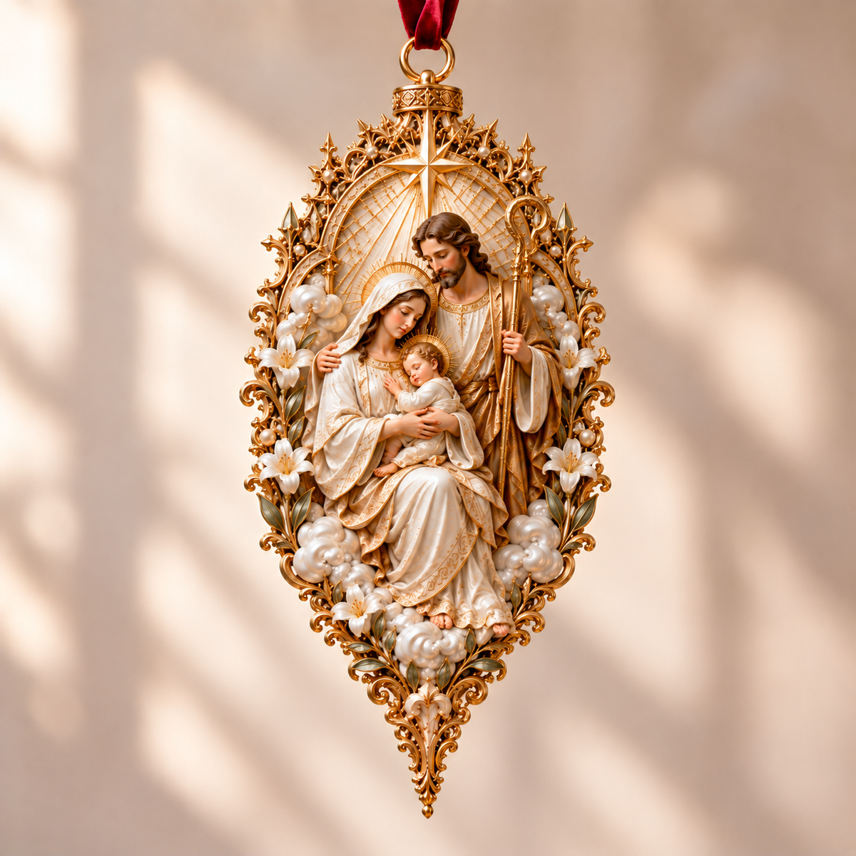 🎄✝️ Jesus Christmas Ornament Collection  – 9 Sacred Faith Keepsakes