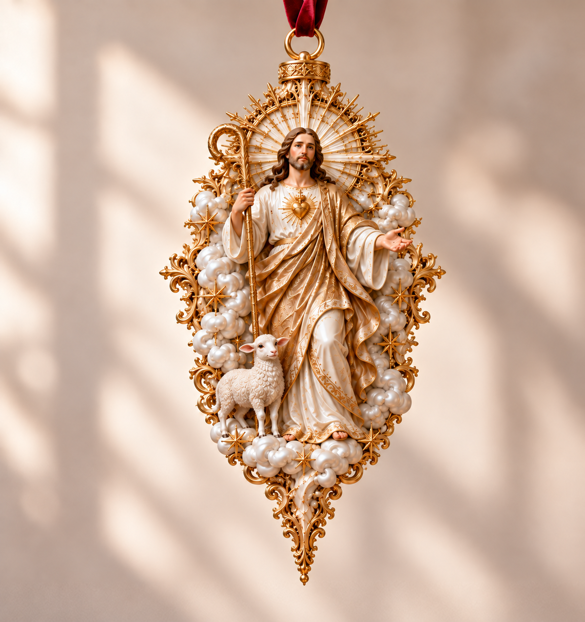 🎄✝️ Jesus Christmas Ornament Collection  – 9 Sacred Faith Keepsakes