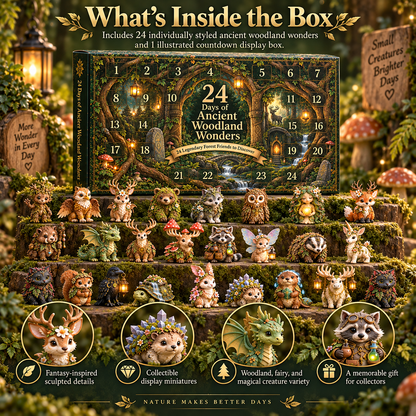 ✨ 2026 24-Day Enchanted Forest Advent Calendar – 24 Magical Collectible Figurines 🎁