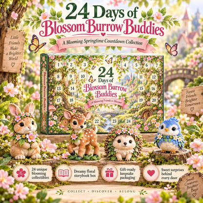 ✨ 2026 24-Day Enchanted Forest Advent Calendar – 24 Magical Collectible Figurines 🎁