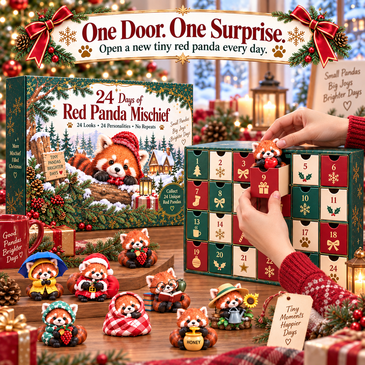 Red Panda advent calendar daily reveal