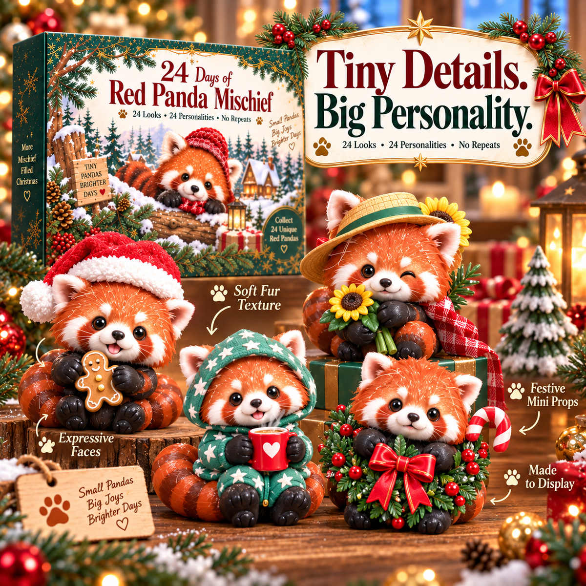 Red Panda collectible figure details