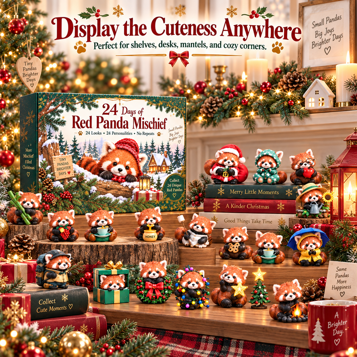Panda Paws & Tiny Chaos™ – 24 Red Panda Mischief Collectibles