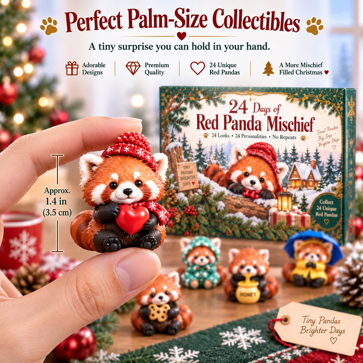 Red Panda collectible hand size reference