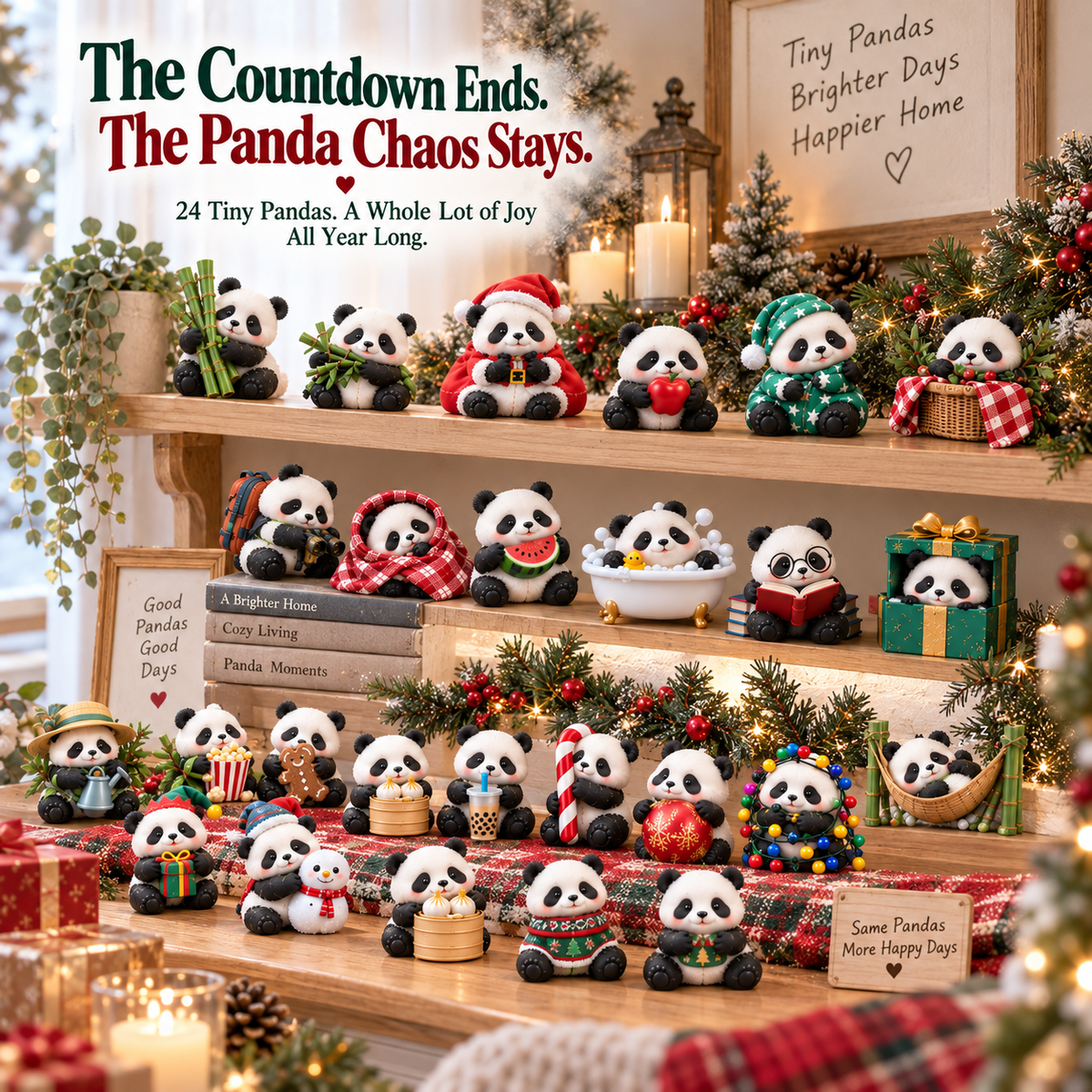 Panda Pandemonium Advent Calendar contents