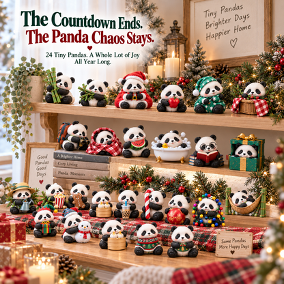 ⏰Limited Stock 50% OFF 🐼 24 Days of Panda Pandemonium™ | 24 Unique Holiday Panda Collectibles