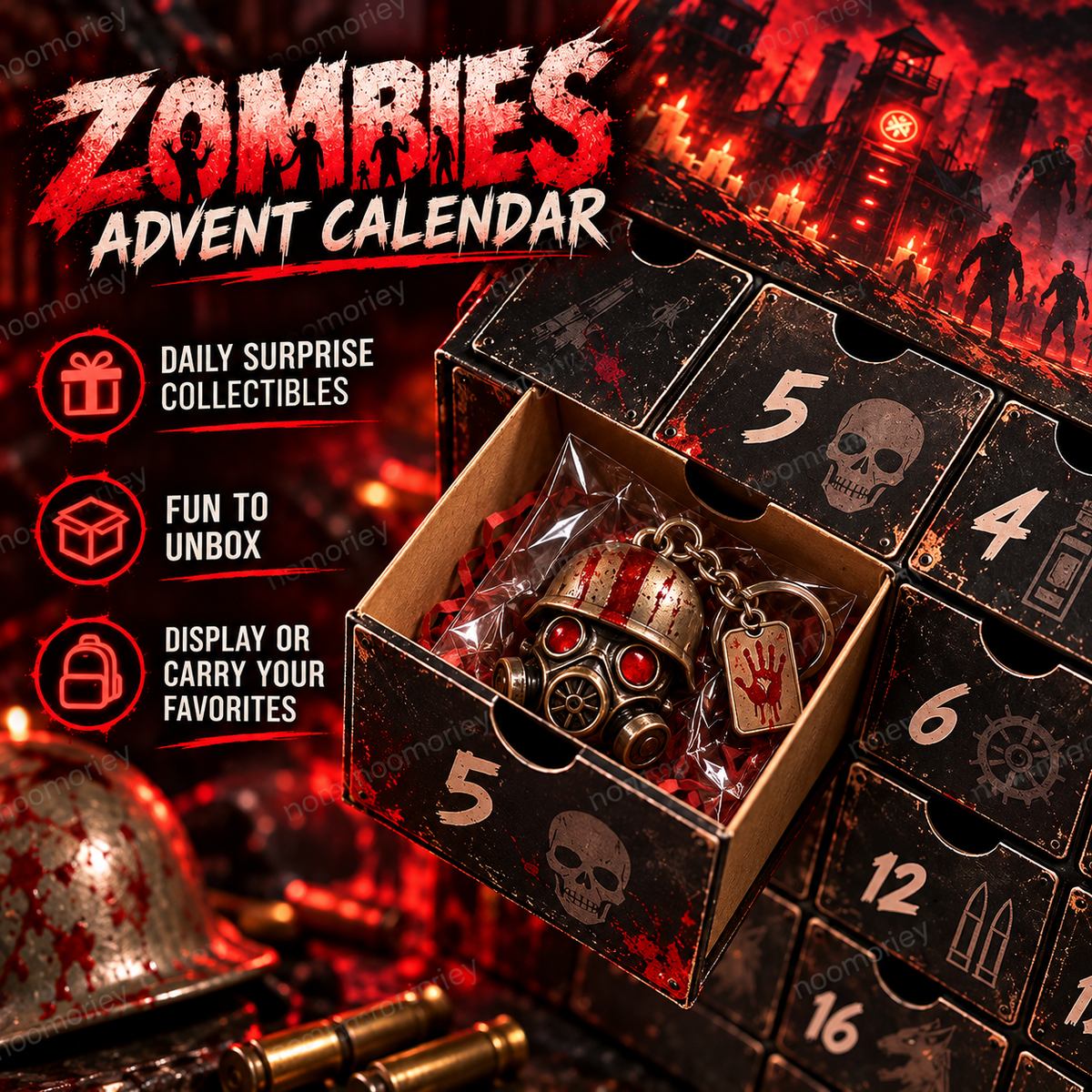 🎃 50% OFF Zombie Countdown Advent Calendar for Halloween！！！