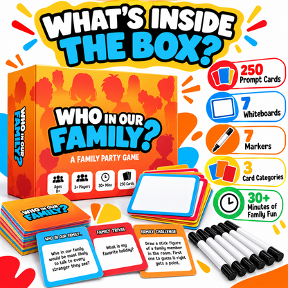 😂 Family Reveal Game™ – Hilarious Guessing & Challenge Game for Family Night