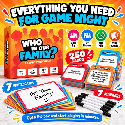 😂 Family Reveal Game™ – Hilarious Guessing & Challenge Game for Family Night