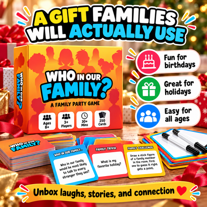 😂 Family Reveal Game™ – Hilarious Guessing & Challenge Game for Family Night