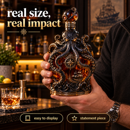 Dark Abyss Kraken Decanter – Sculpted Collector Bottle for Home Bar & Gifting