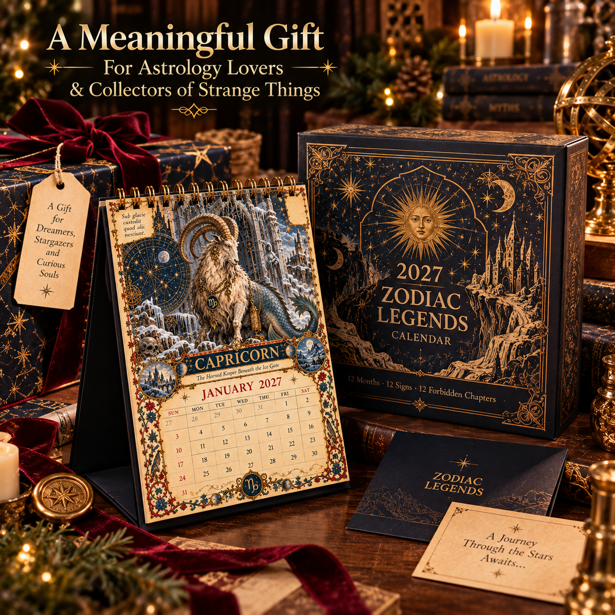 2027 Zodiac Grimoire Calendar™ | 12 Signs, 12 Forbidden Chapters