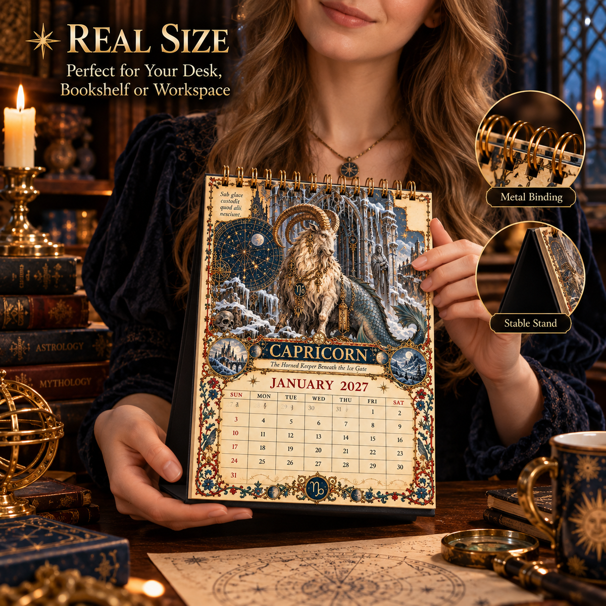2027 Zodiac Grimoire Calendar™ | 12 Signs, 12 Forbidden Chapters
