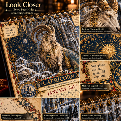 2027 Zodiac Grimoire Calendar™ | 12 Signs, 12 Forbidden Chapters