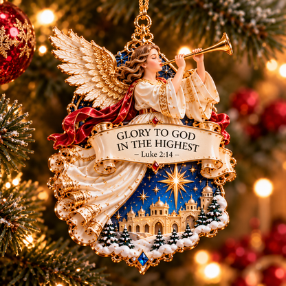 ✨ The Promise of Christmas— 6-Piece Christian Nativity Ornament Collection