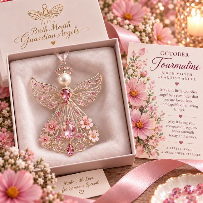 October Tourmaline Birth Month Guardian Angel