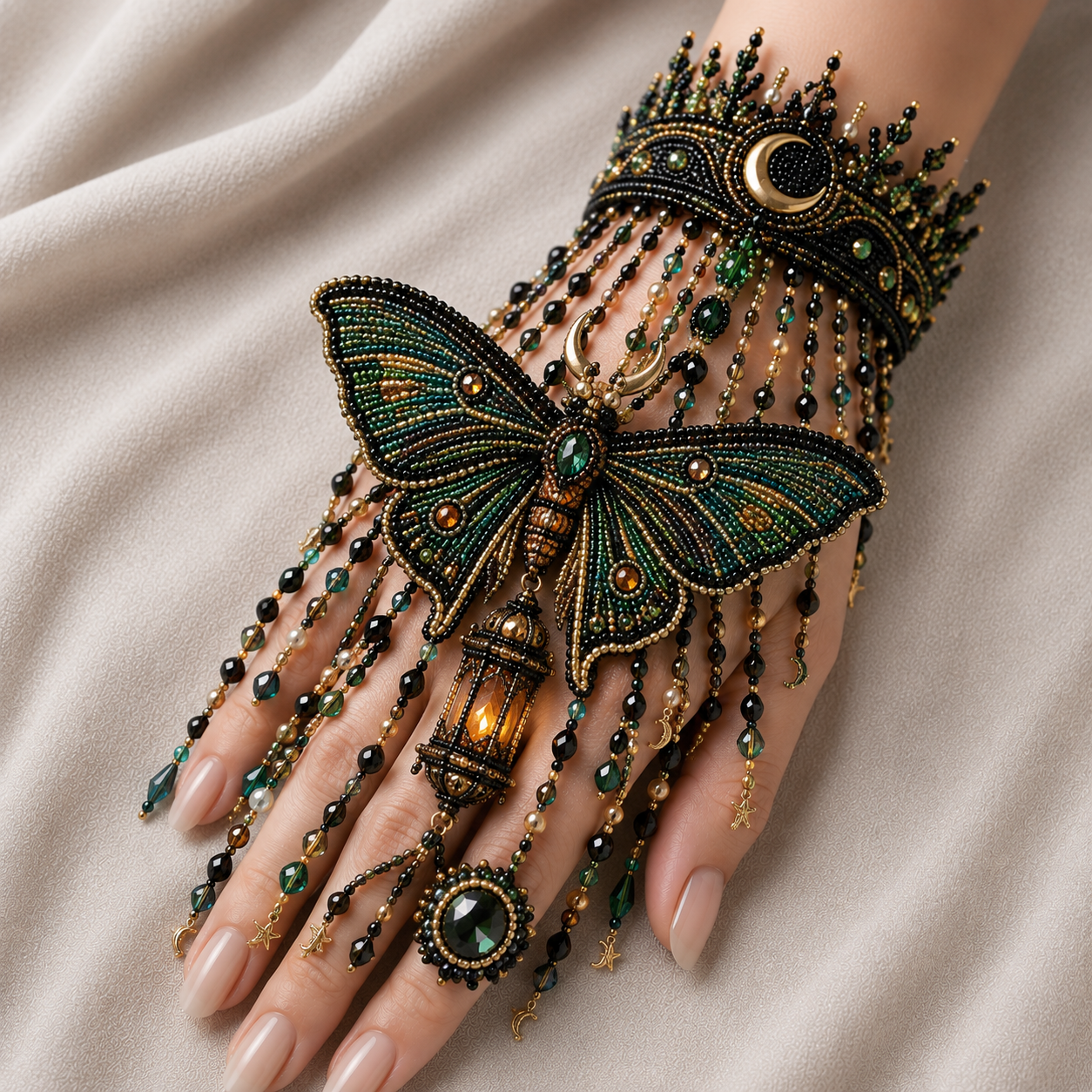 🎃 DIY Halloween Beaded Hand Jewelry Kit