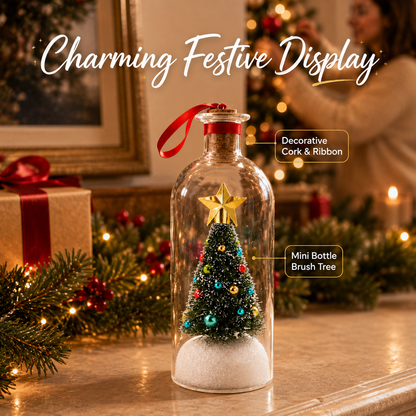 🎅Early Christmas  Sale🎄 Recordable Christmas Tree Message In A Bottle