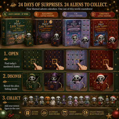 ⏰Limited Stock 50% OFF -👽✨ 2026 Little Visitors Advent Calendar – 24 Days of Alien Surprises