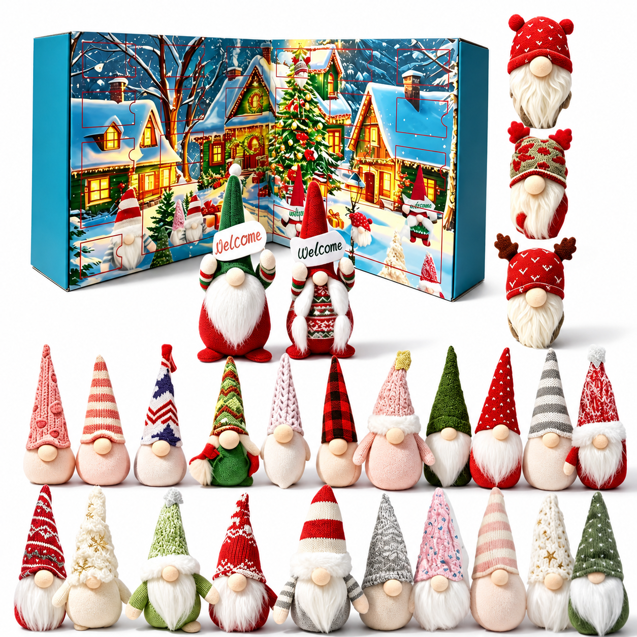 🎄 2026 Christmas Gnome Advent Calendar – 24 Days of Cozy Gnome Surprises 🎁✨