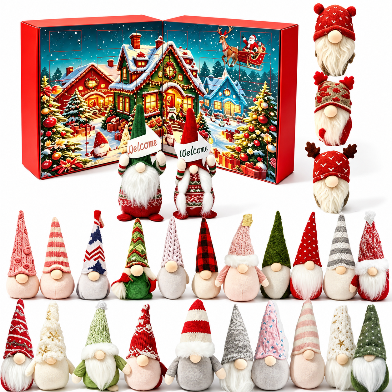 🎄 2026 Christmas Gnome Advent Calendar – 24 Days of Cozy Gnome Surprises 🎁✨