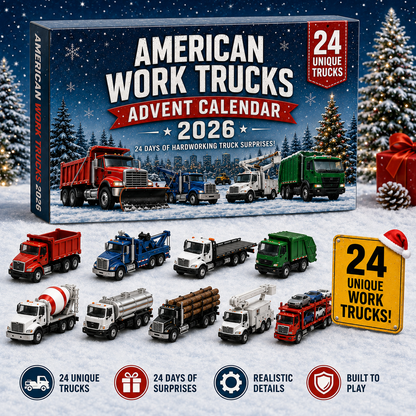 🚛 American Work Trucks Advent Calendar 2026 – 24 Hardworking Trucks to Collect 🎄