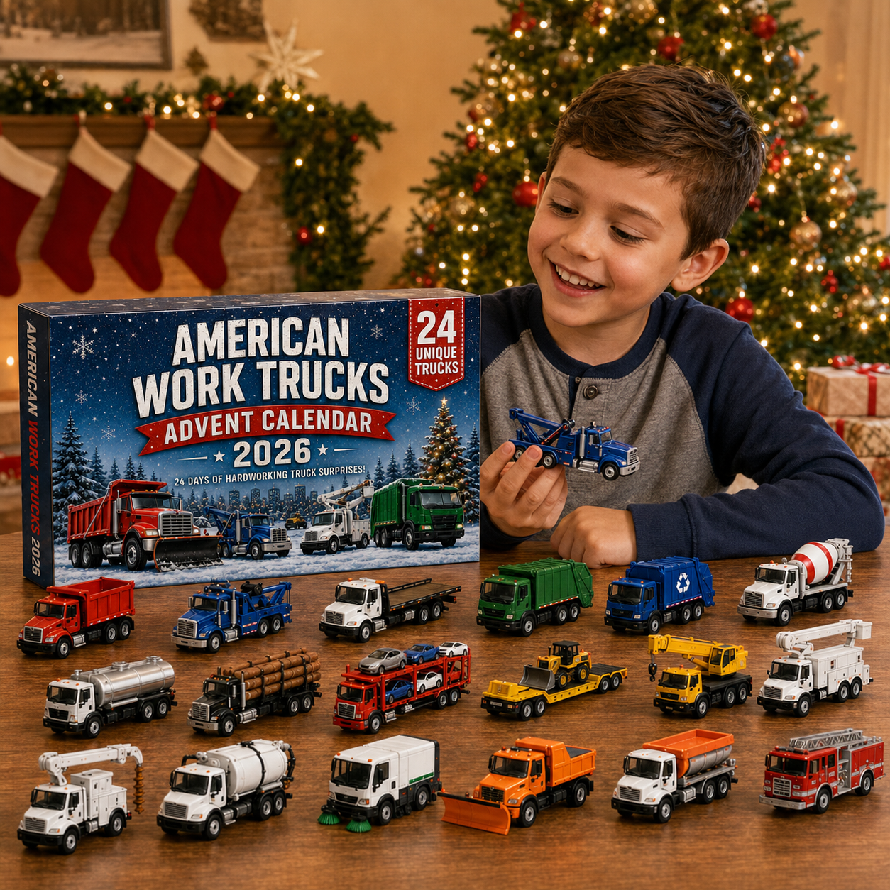 🚛 American Work Trucks Advent Calendar 2026 – 24 Hardworking Trucks to Collect 🎄