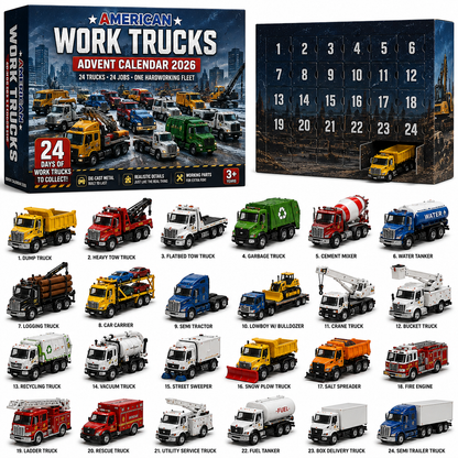 🚛 American Work Trucks Advent Calendar 2026 – 24 Hardworking Trucks to Collect 🎄