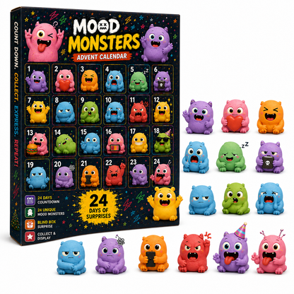 😩 Mood Monsters Advent Calendar 2026 – 24 Moods, 24 Reactions, One Chaotic Little Crew 🎄