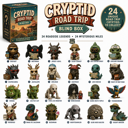 👁️North American Cryptids Blind Box – Complete 24-Piece Collection👹