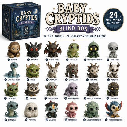 👁️North American Cryptids Blind Box – Complete 24-Piece Collection👹
