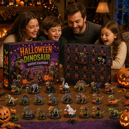🎃🦖 2026 Halloween Dinosaur Advent Calendar – 24 Spooky Collectible Dino Figurines & Daily Surprises