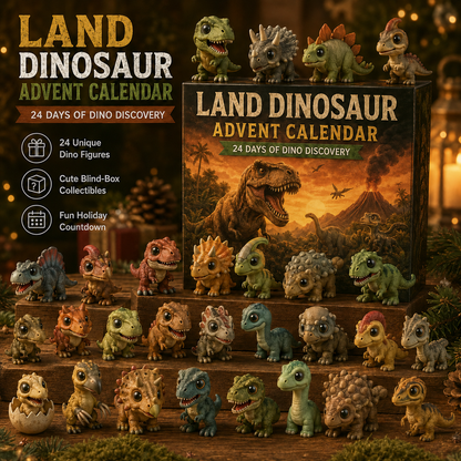 🦖Dinosaur Advent Calendar, 24‑Day Christmas Countdown Calendar