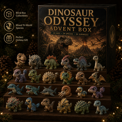 🦖Dinosaur Advent Calendar, 24‑Day Christmas Countdown Calendar