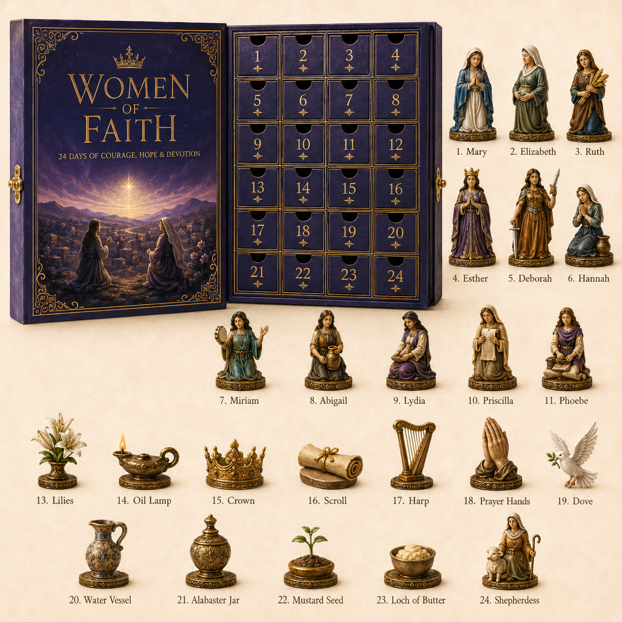 🎉🇺🇸 Limited Edition! 🔥 Only 250 Available! 🌟The Journey to Bethlehem Advent Calendar 2026