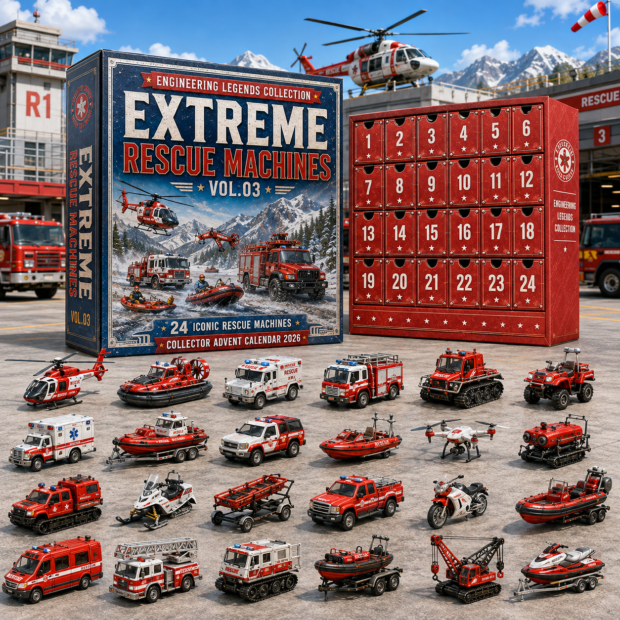 Engineering Legends Collection | 24 Extraordinary Machines Advent Calendar 2026