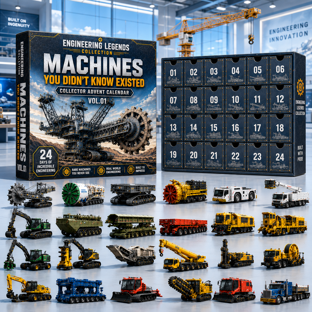 Engineering Legends Collection | 24 Extraordinary Machines Advent Calendar 2026