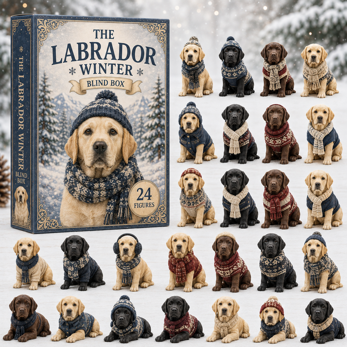Winter Dog Advent Calendar Christmas Gift