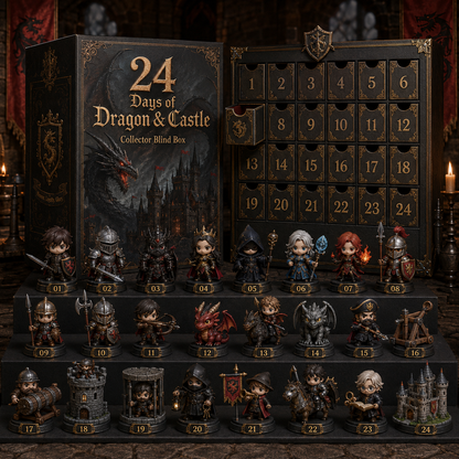 🏰 24 Days of Medieval Kingdom Advent Calendar – Knights, Dragons & Castle Collectibles 🐉⚔️