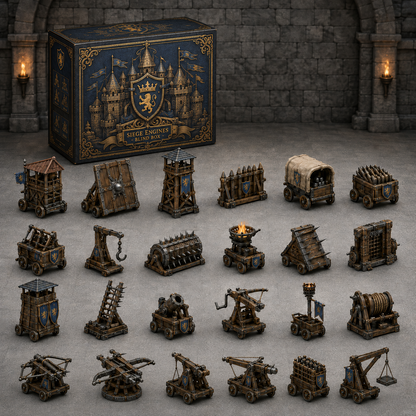 Medieval Siege Engines Blind Box – 24 Unique War Machines 🏰⚔️