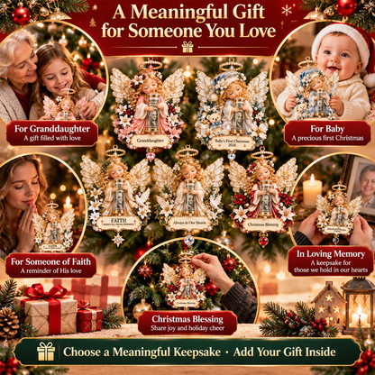👼 Christmas Blessing Angel Cash Keeper Ornament™ | A Meaningful Money Gift Keepsake