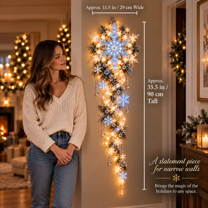 ❄️ Giant Snowflake Blizzard Trail™ Lighted Christmas Wall Decor
