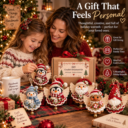 🎄 DIY Crochet Christmas Angel Ornament Kit – Make, Hang & Treasure✨