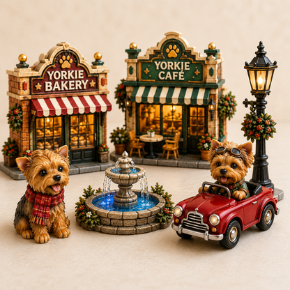 🎄 Build a Yorkie Little Town Advent Calendar – 24 Days to Create Your Own Mini Yorkshire Terrier Village