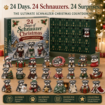 🐶 24 Days of Schnauzer Christmas Advent Calendar 2026 – 24 Collectible Schnauzer Surprises